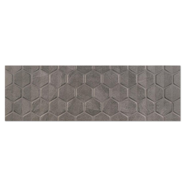 Durstone Hexon Black Wandtegel 31x98cm